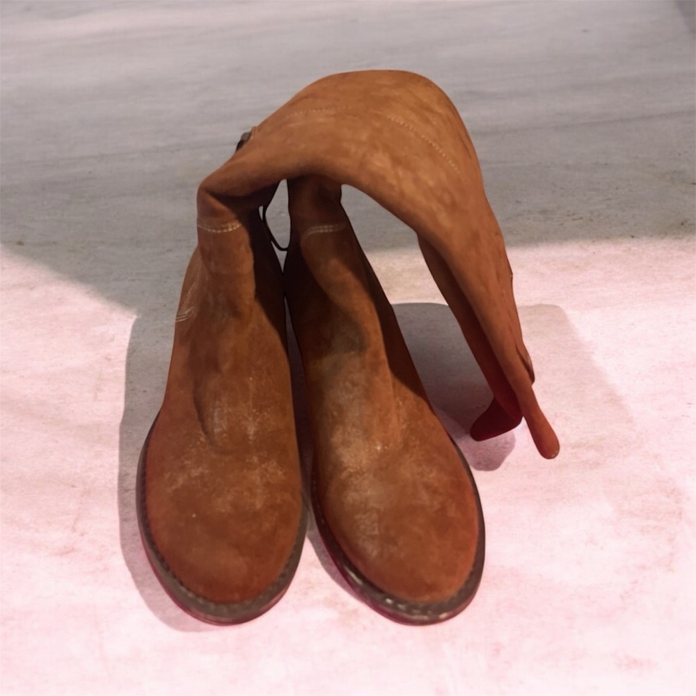 Fornarina- Brown Suede Knee-high Boots